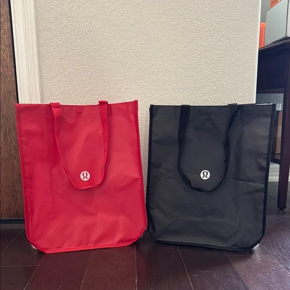 Lululemon Red and Black Large Bags - Picture 1 of 1
